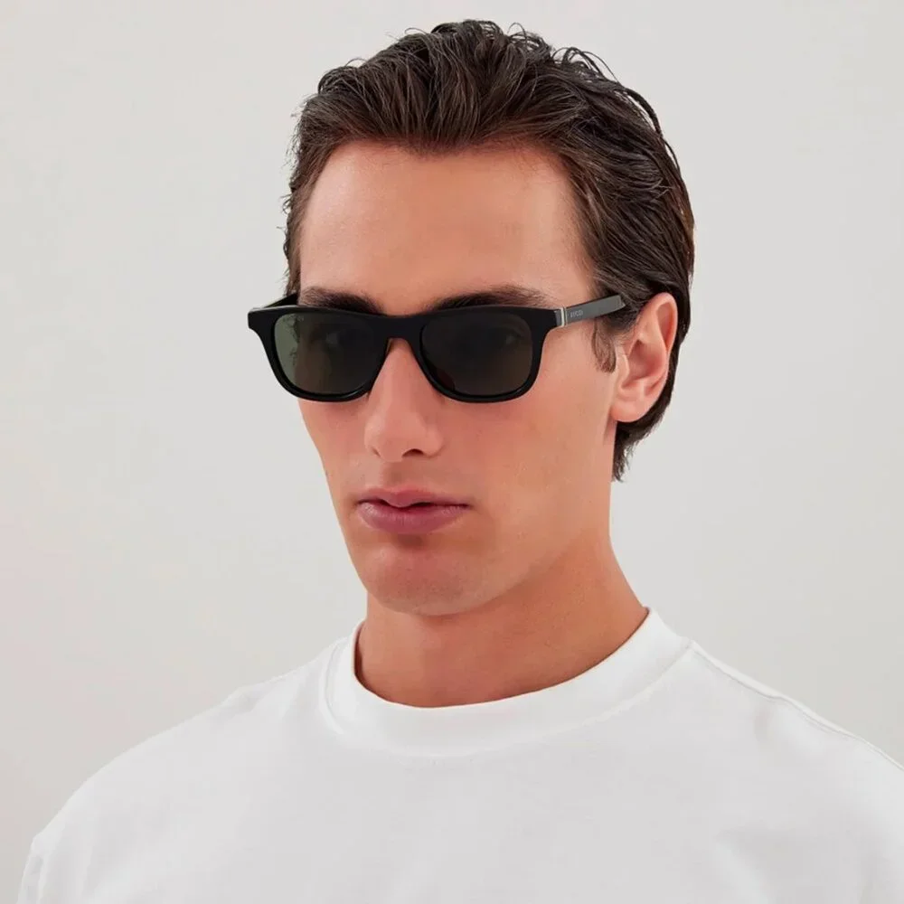 BRAND NEW Gucci GG1716S 001 Black Grey Square Unisex Sunglasses